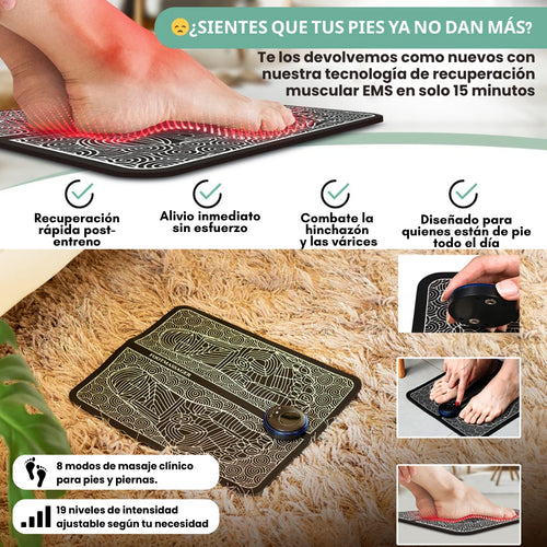 VitaFeet EMS™ Tapete Masajeador de Pies Profesional